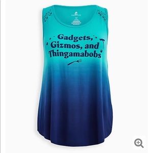 Torrid Disney Little Mermaid Ariel Dip-Dye Tank 6X